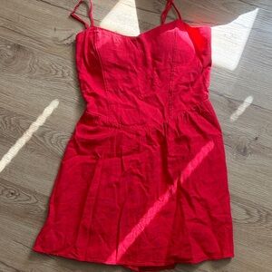 Hollister Red Spaghetti Strap Mini Romper